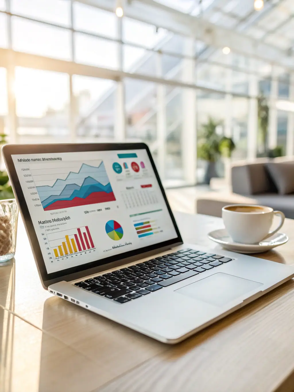 A professional email marketing template design on a laptop screen, illustrating Gelato LLC's ability to create effective email campaigns.