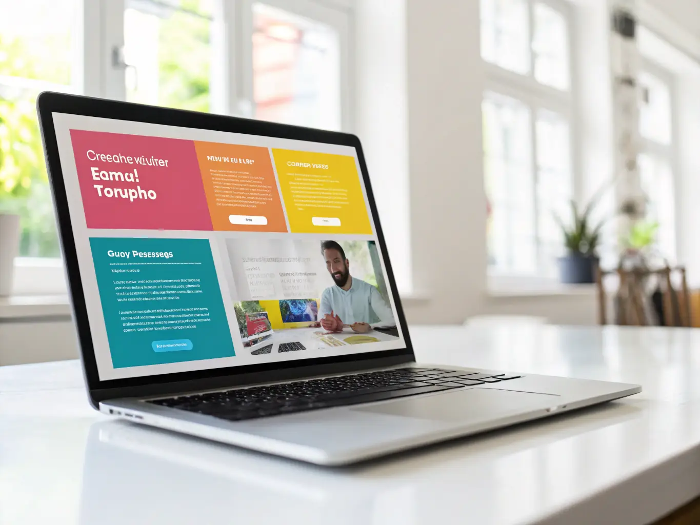 An image depicting a well-designed email marketing campaign, showing an attractive email template with clear calls-to-action and positive engagement metrics.